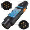 Tester priză remorcă 7 pini Z259, verificare lumini 12V 01