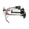 Claxon auto S1020 cu 2 goarne cromate și compresor integrat, 12V - imagine 10
