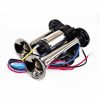 Claxon auto S1020 cu 2 goarne cromate și compresor integrat, 12V - imagine 6