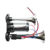 Claxon auto S1020 cu 2 goarne cromate și compresor integrat, 12V - imagine 5