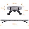 Rampă girofar LED profesională 120 cm R418, 12V-24V, 15 jocuri de lumină 07
