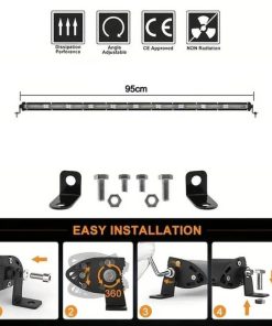 Bara led slim 95cm, 12-24V, lumina flood, 6500K, 720W 02